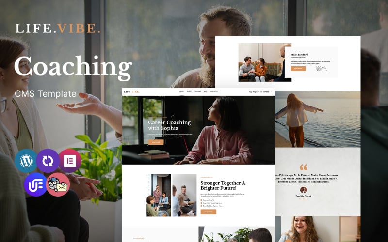 Lifevibe - Tema WordPress reattivo multiuso per Life Coaching Club