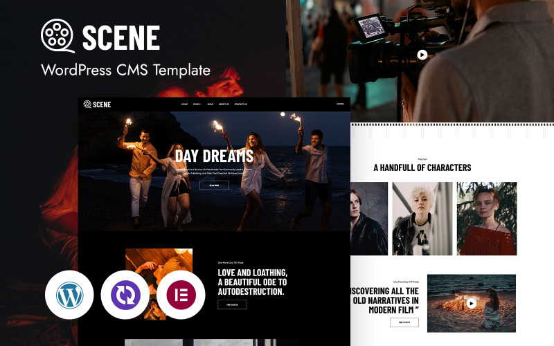 Scene – Tema multipropósito de WordPress Elementor para cine y producción cinematográfica