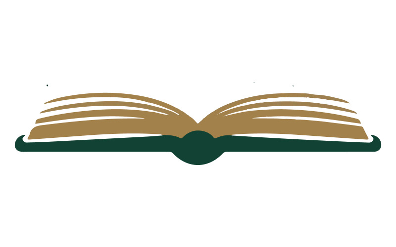 Un logo pour une illustration d'art de silhouette de bibliothèque