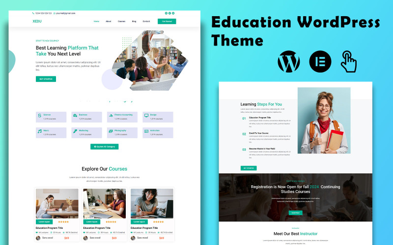 Xedu - тема WordPress для образования