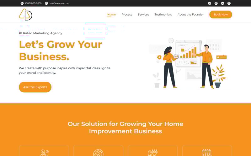 AD - Responsive HTML5 Website Template for IT Solutions & Business Services