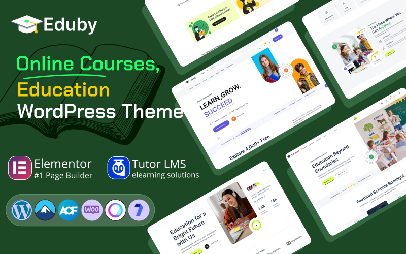 Eduby - Тема WordPress для освіти та онлайн-курсів