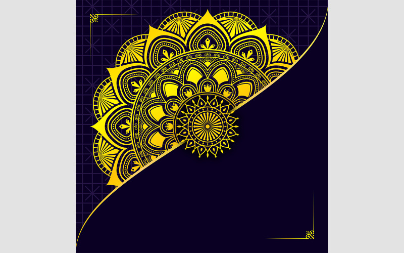 Fond vectoriel de mandala islamique de luxe – Idéal pour les célébrations religieuses et culturelles