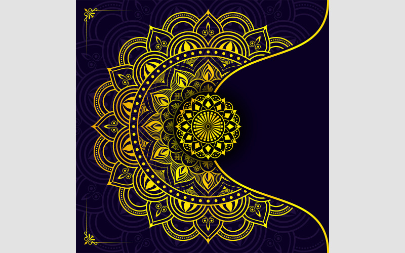 Islamisches Mandala-Design – Luxuriöser Vektorhintergrund für den professionellen und spirituellen Gebrauch