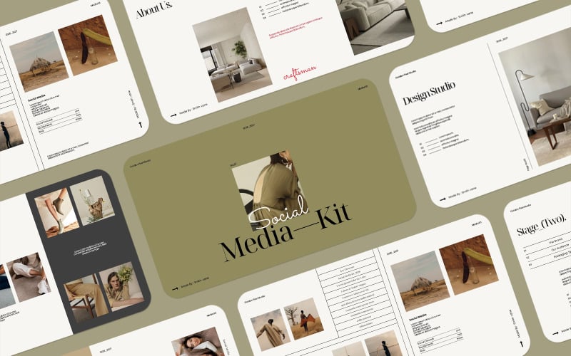 **Mall för presentation av sociala medier-kit**