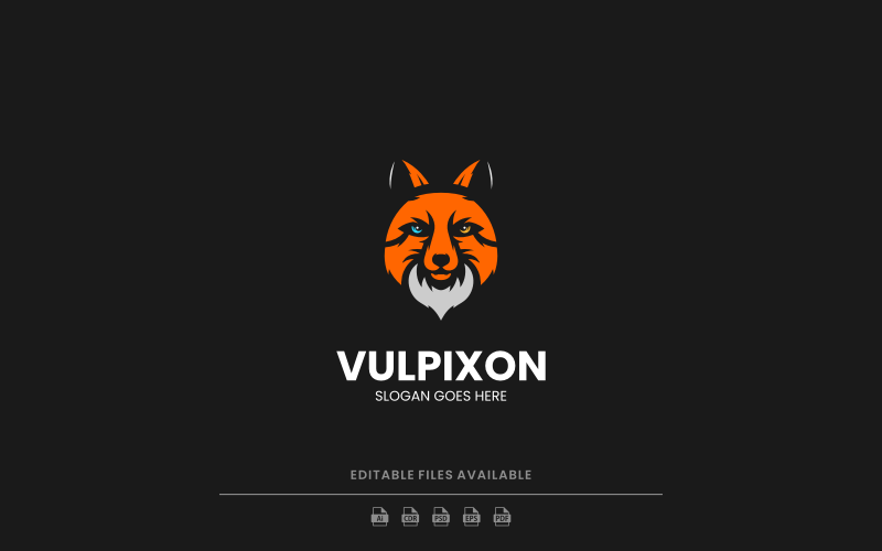 Vulpixon - Mascot Wolf Logo Design