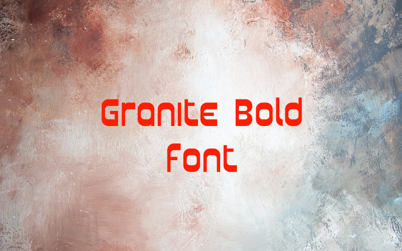 GraniteBold-креативный шрифт-47-25