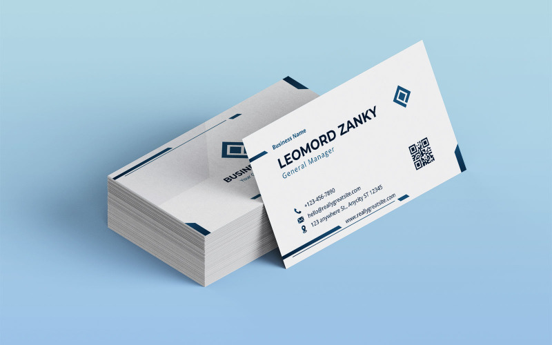 Modern Minimalist Business Card Template 217