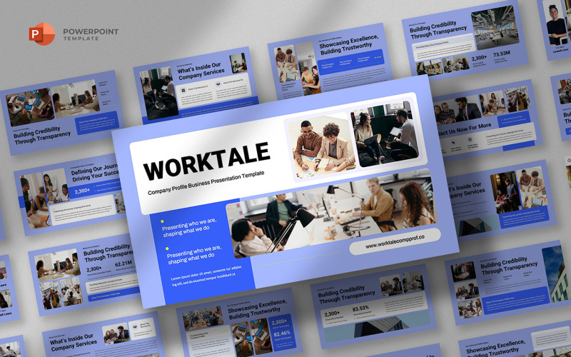 Worktale - Modèle PowerPoint de présentation d'entreprise