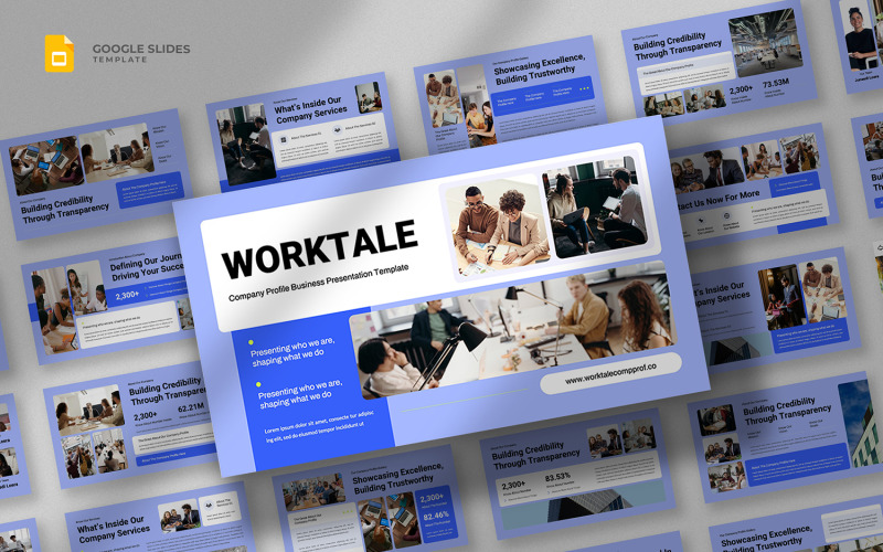 Worktale - Modelo de Apresentação de Negócios do Google Slides