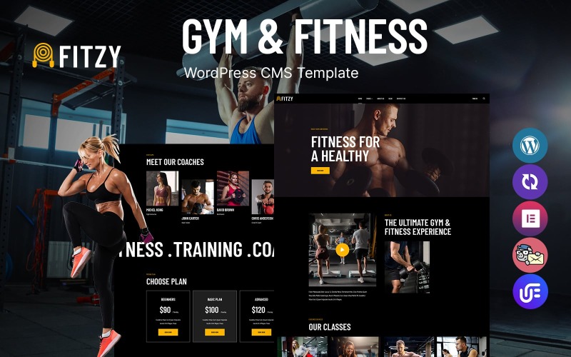 Fitzy - WordPress šablona pro posilovnu a fitness klub