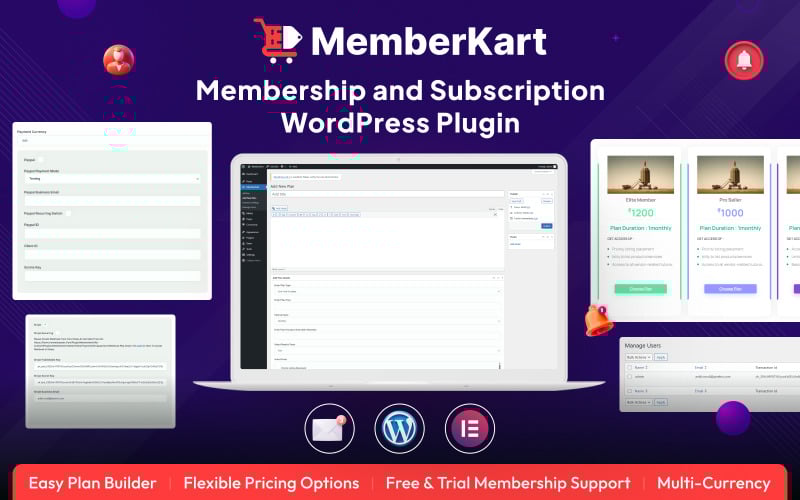 Memberkart — плагин WordPress для членства и подписки