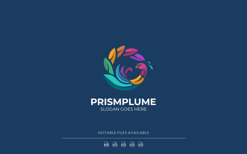 Progettazione del logo della mascotte del pavone