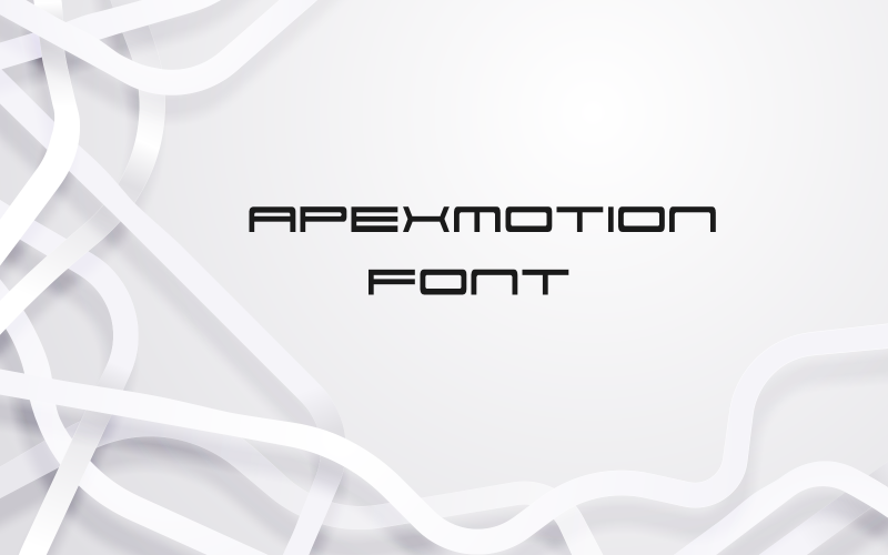 Czcionka ApexMotion-Regular-057-25
