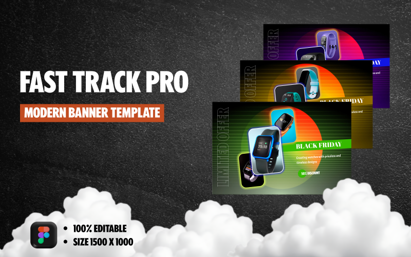 Fasttrack Pro - Modèle de bannière moderne et gratuit pour site Web