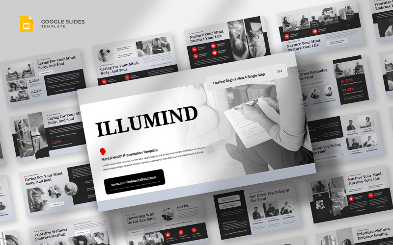 Illumind - Шаблон Google Slides по теме психического здоровья