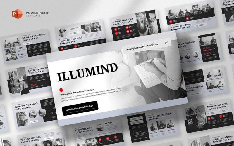 Illumind - Шаблон PowerPoint «Психическое здоровье»