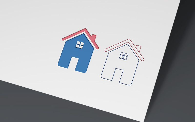 Modèle de conception de logo immobilier