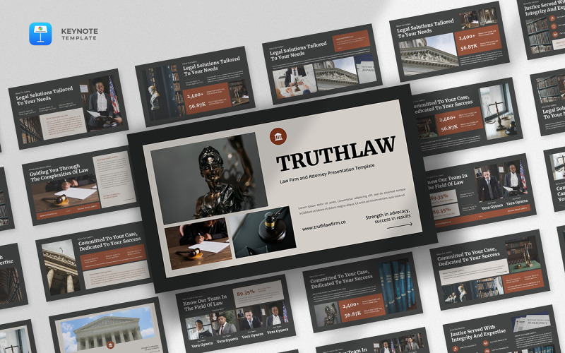 Truthlaw – Keynote-Vorlage für Anwaltskanzleien