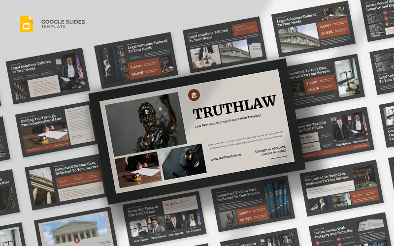 Truthlaw - 律师事务所 Google 幻灯片模板