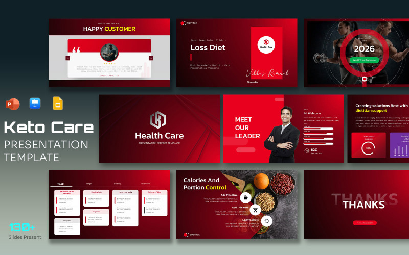 Keto Care Dieetbundel Presentatiesjabloon