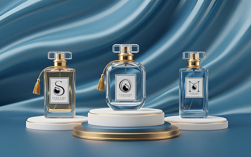Modèle de conception de logo de parfum de luxe de la lettre A à Z