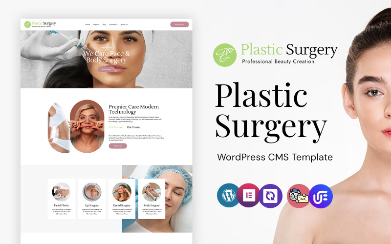 Chirurgie plastique - Thème WordPress Elementor pour la chirurgie plastique et l'esthétique