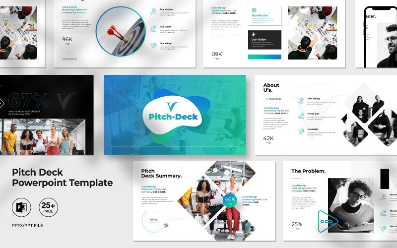 **Pitch Deck PowerPoint Template**