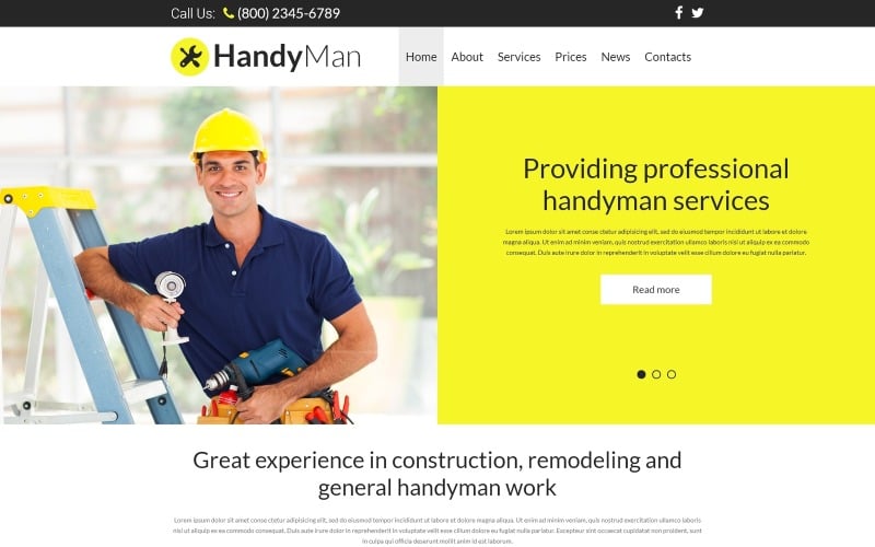 Plantilla Joomla de Handyman Services