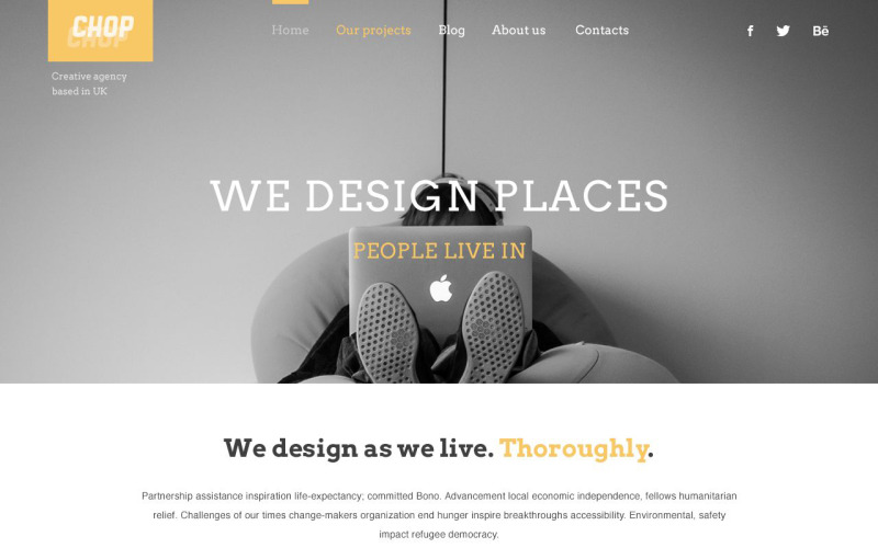 Thème WordPress adaptatif à l'architecture
