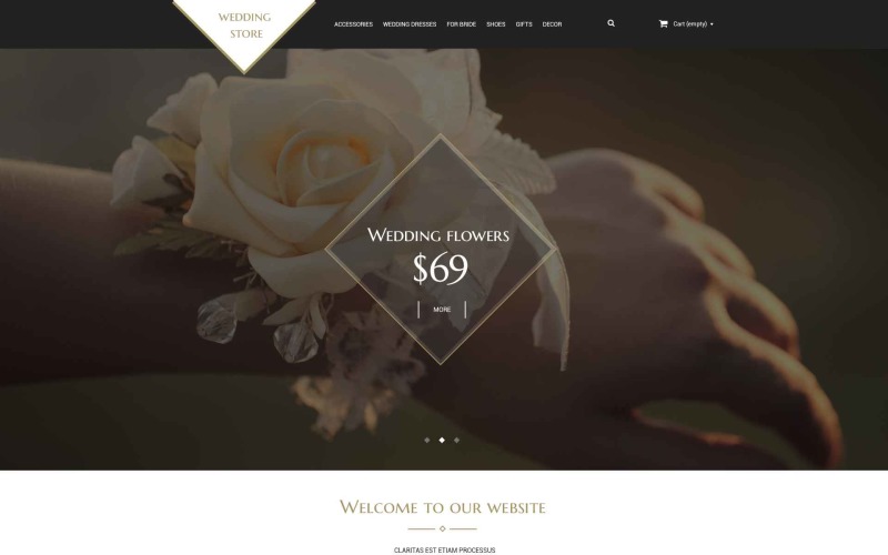 Wedding Shop PSD Template
