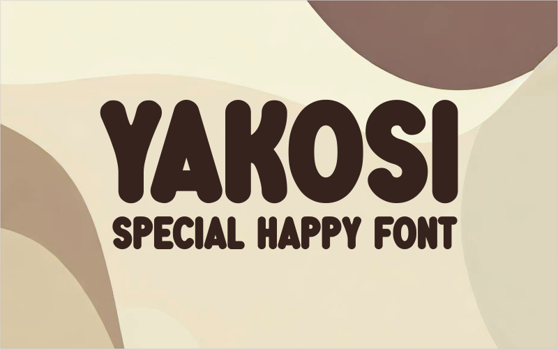 Czcionka Yakosi Playful and Fun Kids