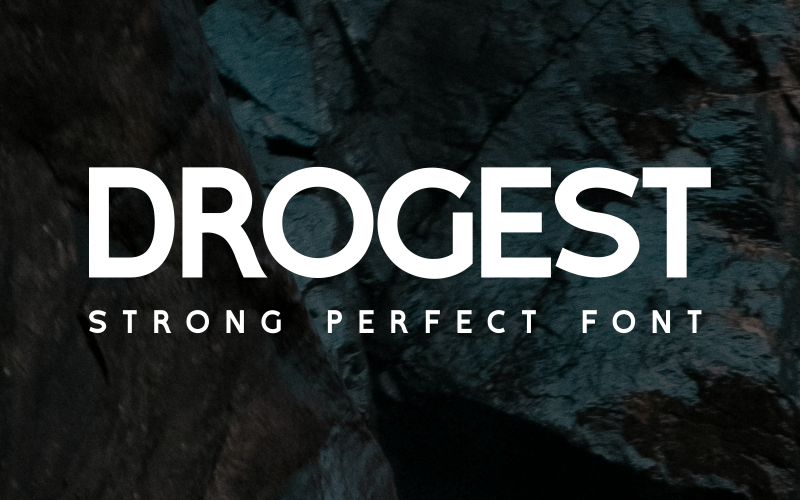Drogest – Fonte Bold Display para Branding e Títulos