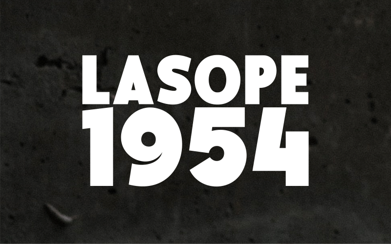 LASOPE 1954 – Pogrubiona czcionka Vintage Display