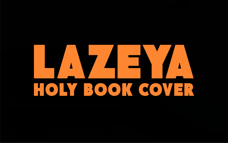 Lazeya – czcionka szeryfowa Bold na okładki ksiąg świętych
