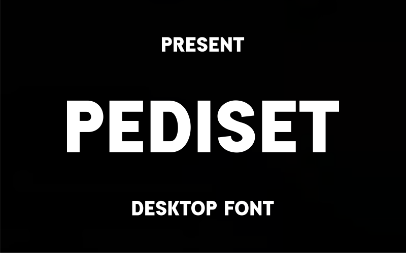 Pediset: carattere desktop moderno Sans-Serif