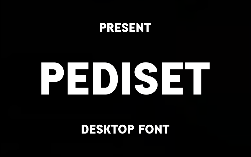 Pediset – Modern Sans-Serif asztali betűtípus