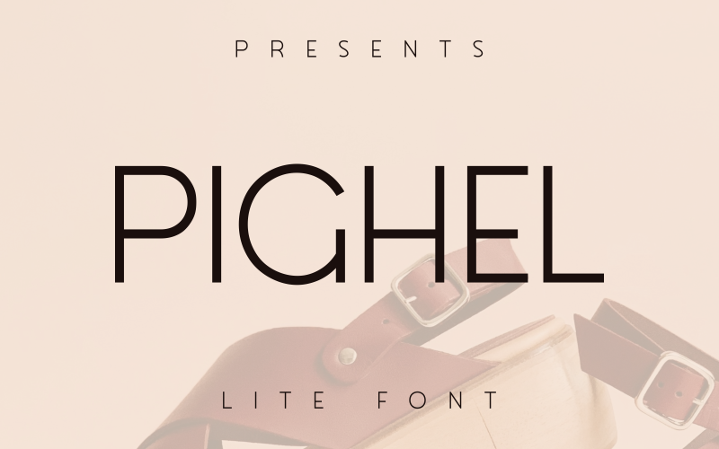 Pighel – легкий и элегантный шрифт для сведений о продукте