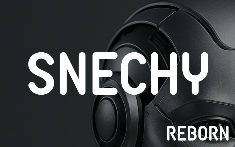 Snechy Reborn – futurystyczny font techno do projektów robotycznych i science fiction
