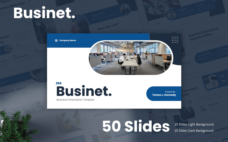 Businet - Szablon Google Slides dla firm