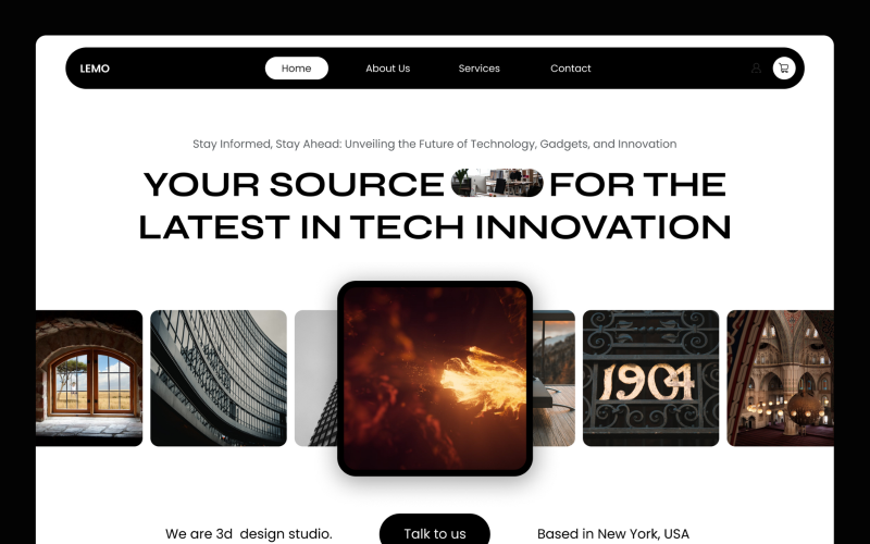 3D-designbyrå Website Hero