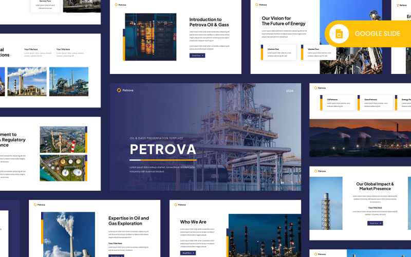 Petrova - Ropný a plynárenský průmysl Google Slide
