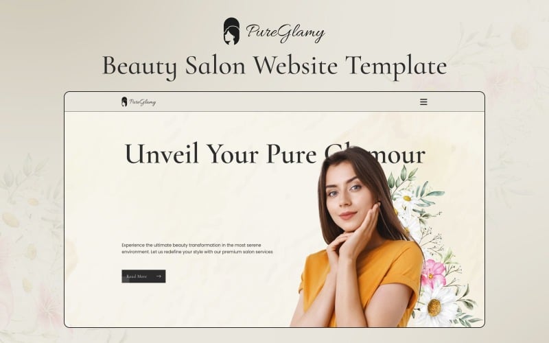 PureGlamy - Beauty Salon Next.js Template for Modern Salons