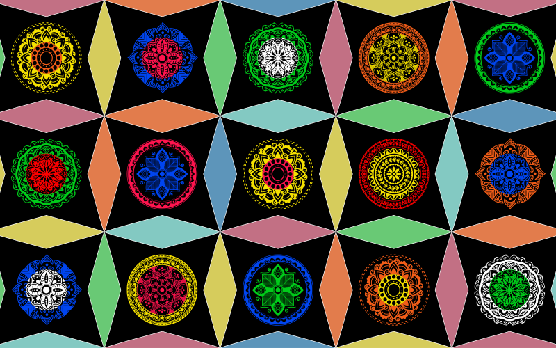 Aantrekkelijke veelkleurige geometrische patroonachtergrond