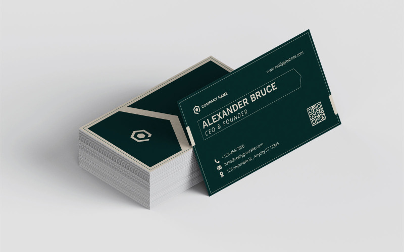 Elegant Minimalist Business Card Template 0132