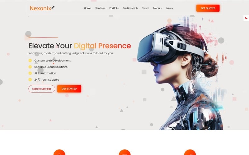 Nexonix | Multipurpose Responsive Website Template