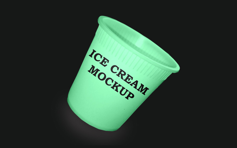 Ice cream box Mockup PSD Template Design 3