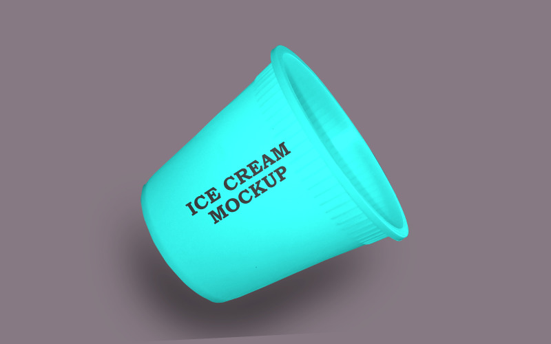 Ice cream box Mockup PSD Template Design 4