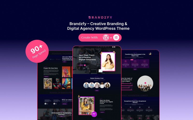Brandzfy – Yaratıcı Markalaşma ve Dijital Ajans WordPress Teması