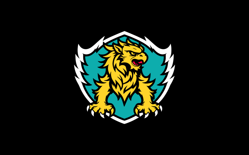 Elegant Hawk Badge Logo Template